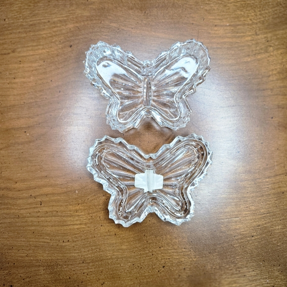 Crystal Butterfly Decorative Trinket Dish Miniature - Picture 4 of 8